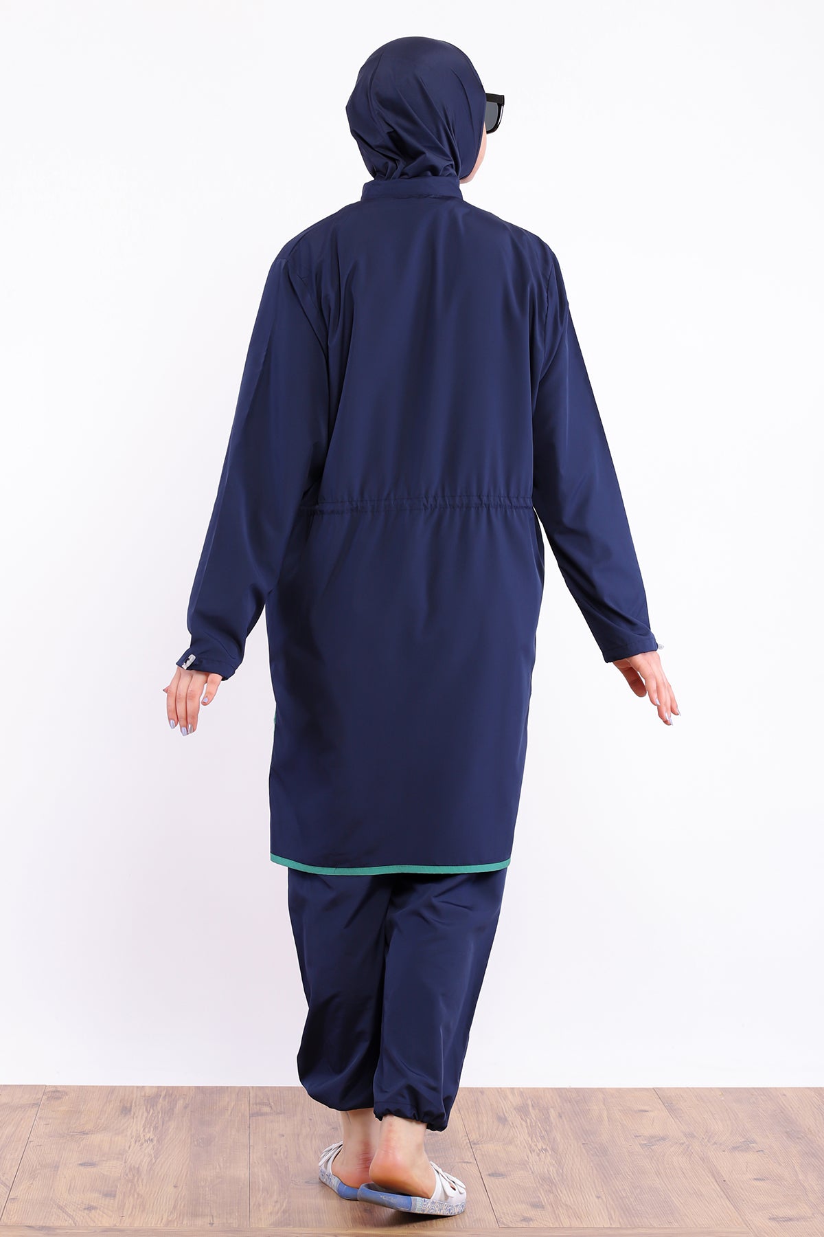 Full Cover Swimsuit Burkini With Zip